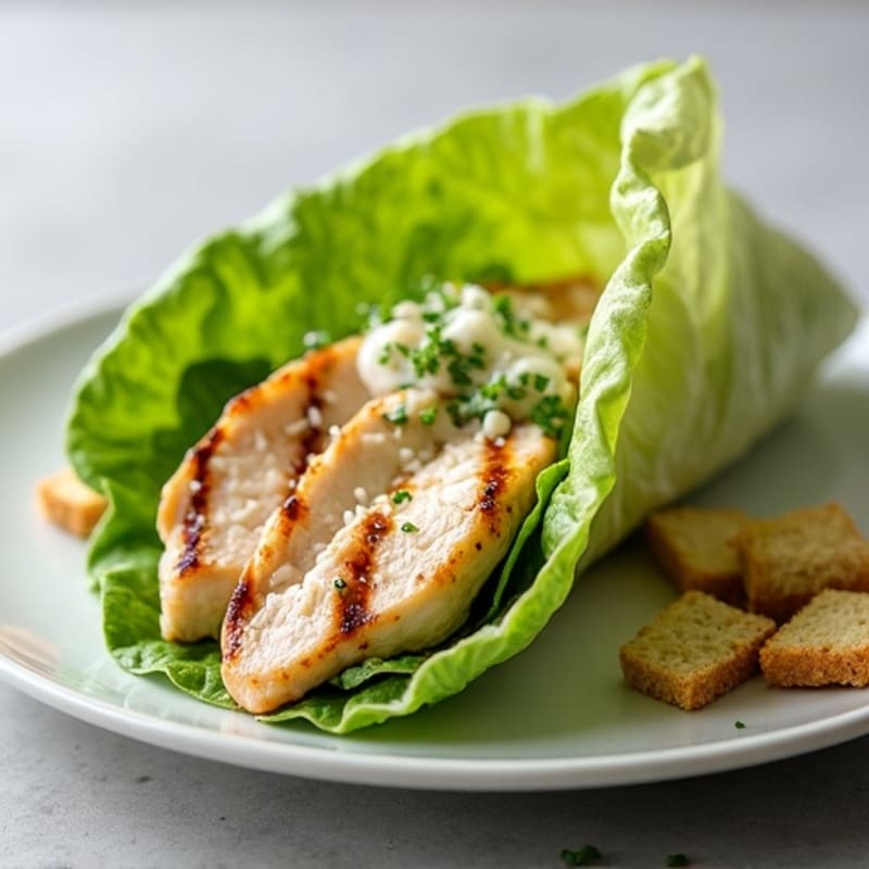 Grilled Chicken Caesar Lettuce Wrap