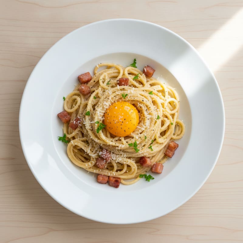 Classic Carbonara with Pancetta and Egg