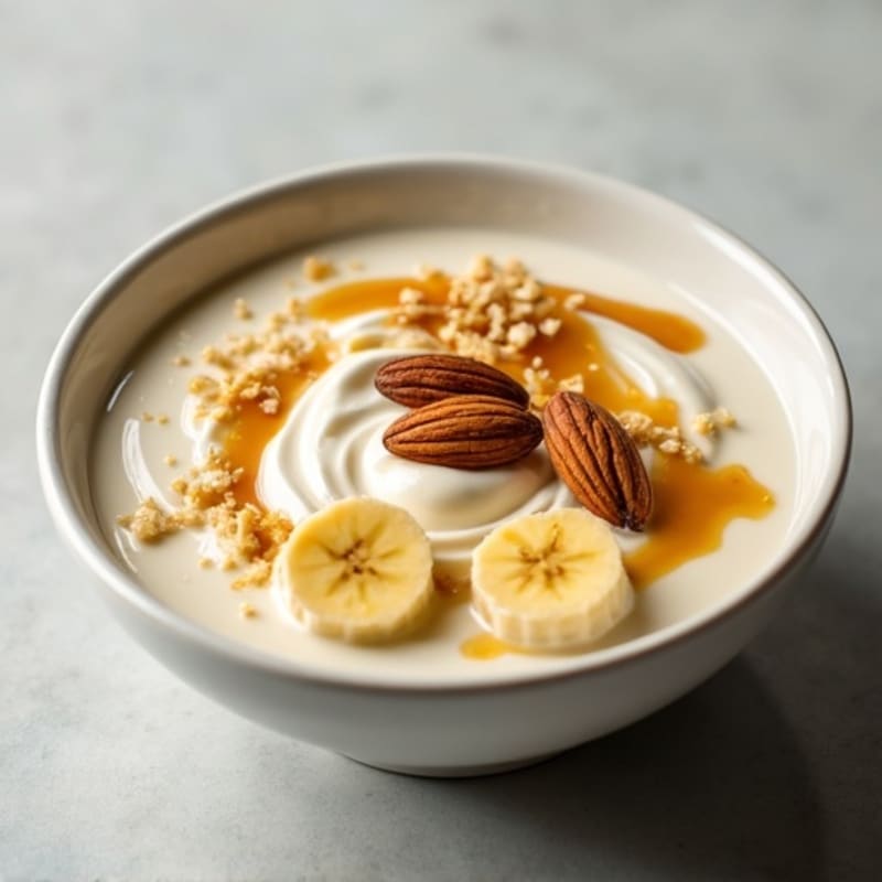 Creamy High-Protein Salted Caramel Yogurt Bowl