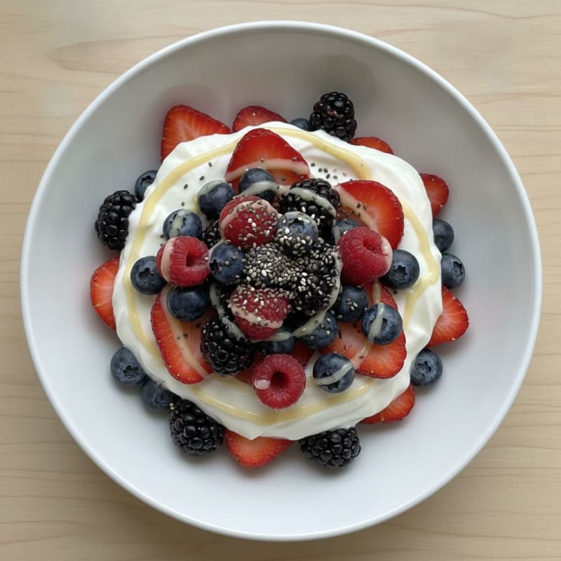 Creamy Greek Yogurt Protein Parfait with Mixed Berries