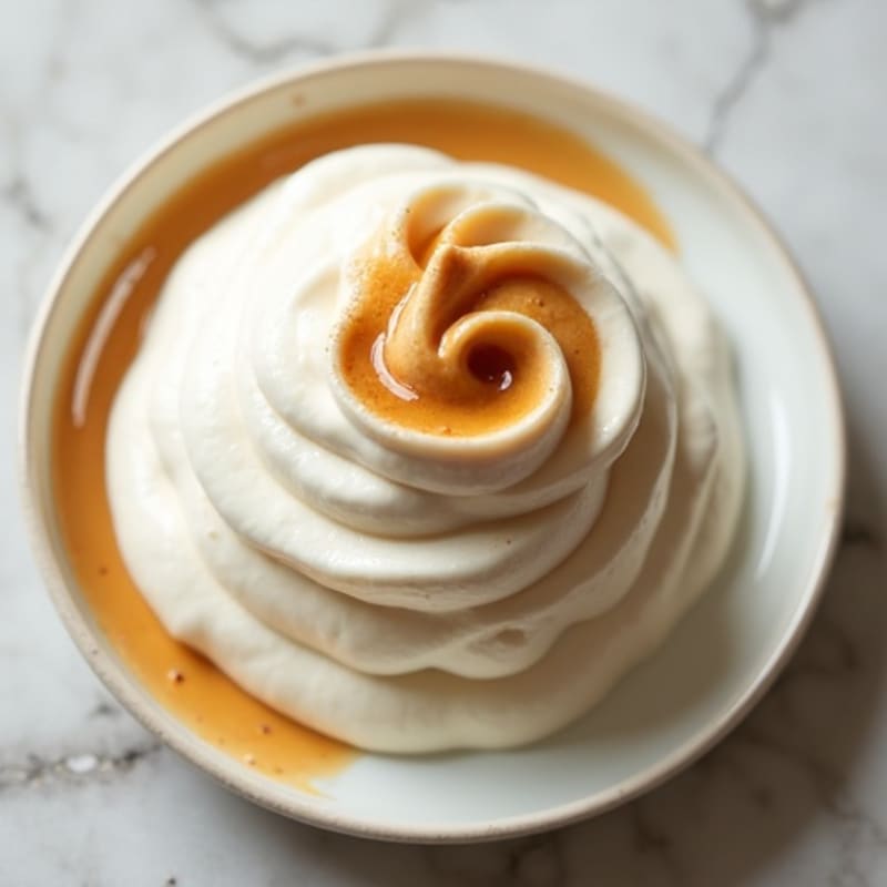 Silky Greek Yogurt Protein Mousse with Almond Butter Swirl