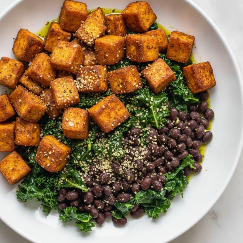 Roasted Sweet Potato and Black Bean Bowl