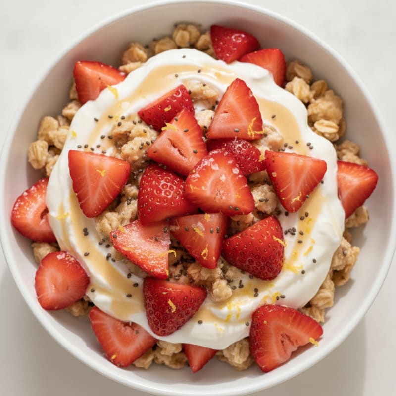 Strawberry Shortcake Overnight Oats