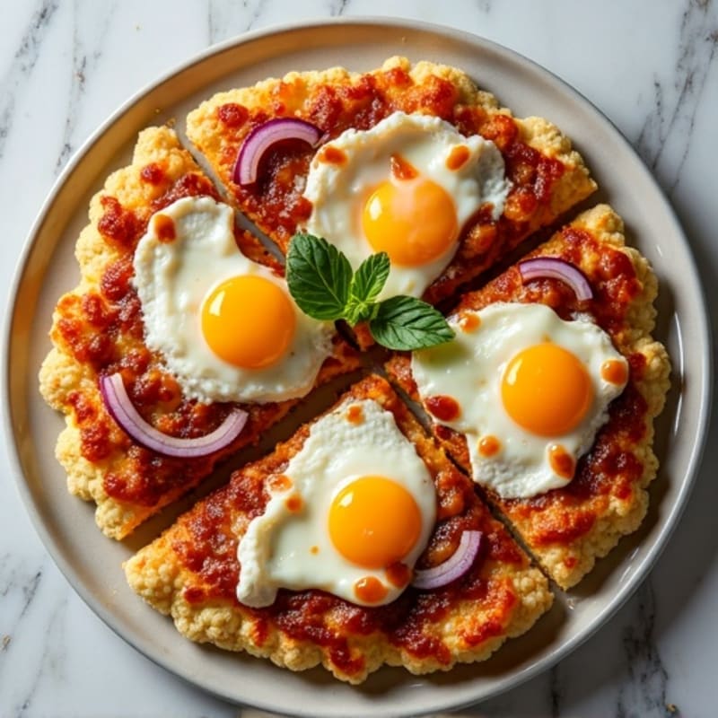 Crispy BBQ Chicken Cauliflower Crust Pizza