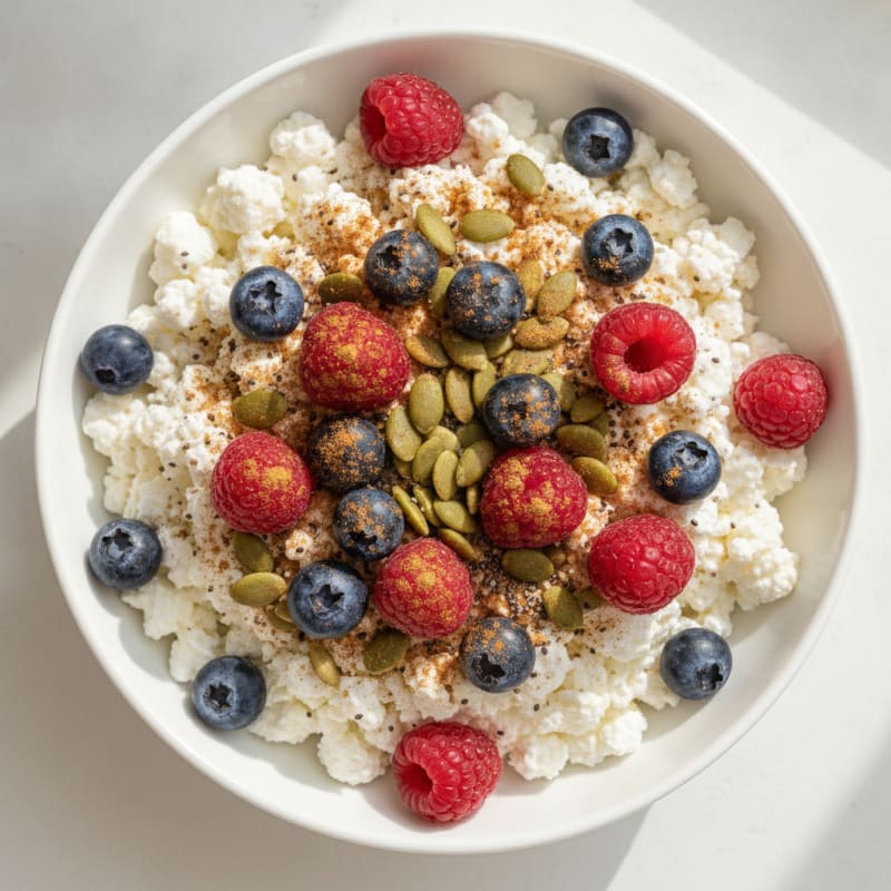Cottage Cheese Bowl with Mixed Berries