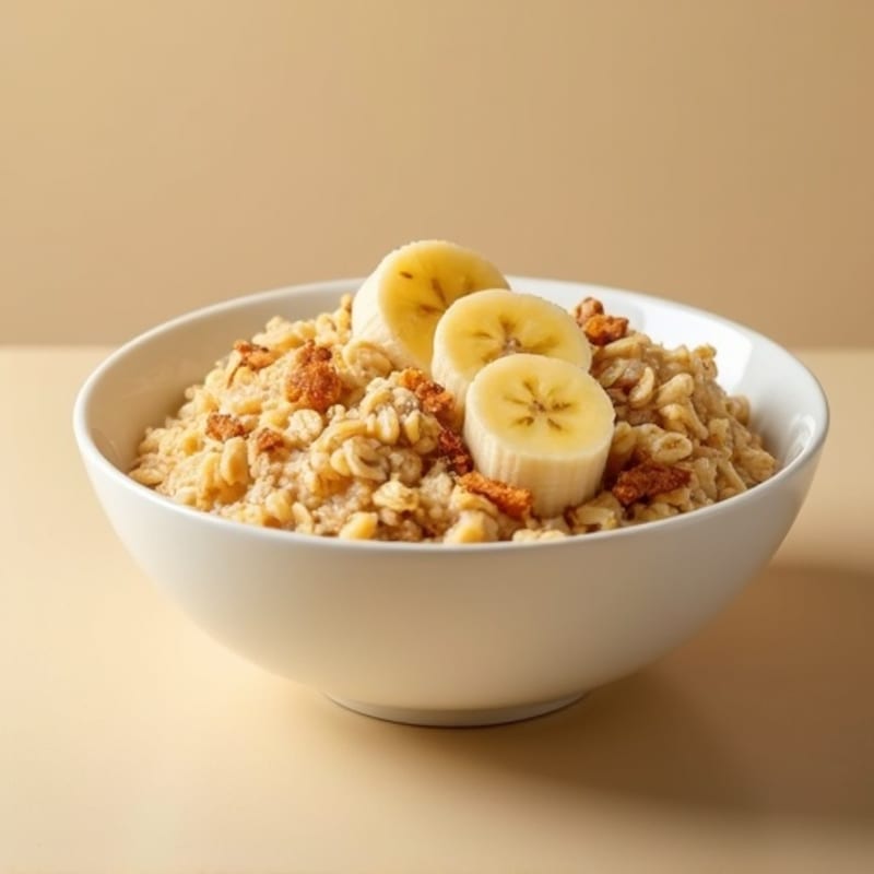 Creamy Banana Protein Oatmeal