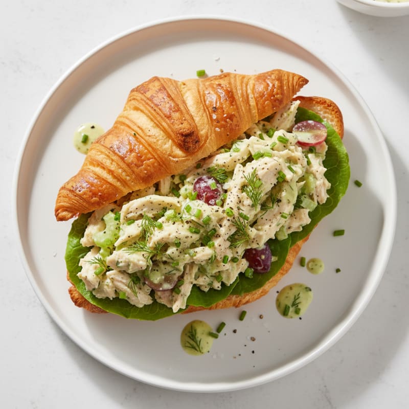 Creamy Herb Chicken Salad Croissant
