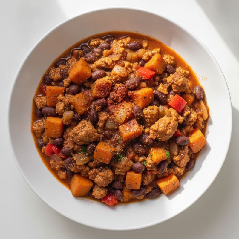 Sweet Potato and Black Bean Chili