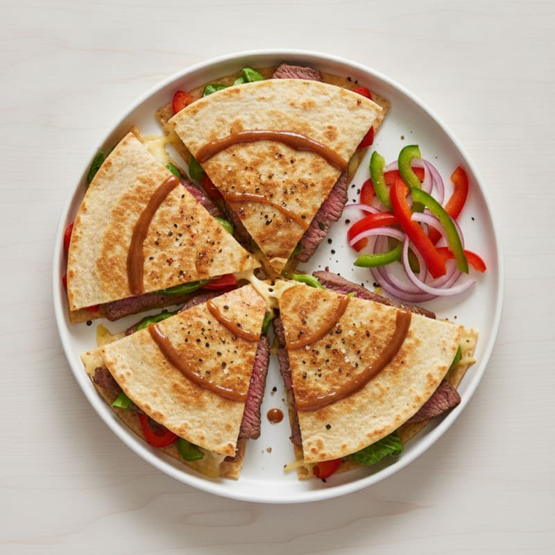 Seared Steak and Pepper Quesadillas