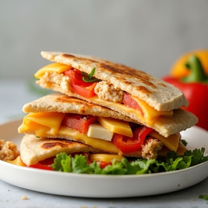 Crispy Chicken and Veggie Quesadillas