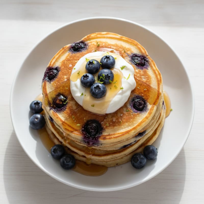 Fluffy Gluten-Free Blueberry Pancakes