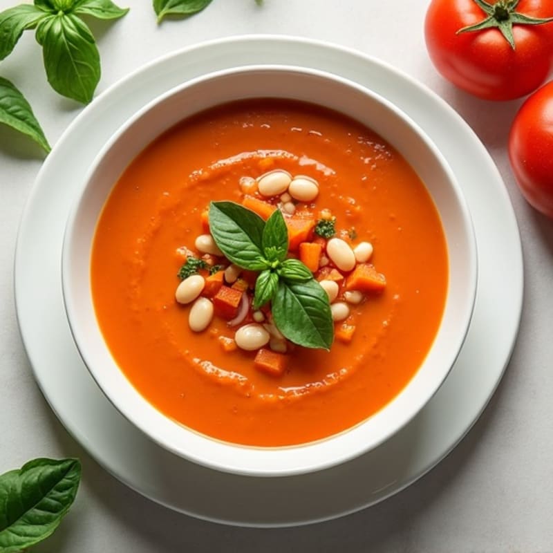 Creamy Fresh Tomato Basil Soup