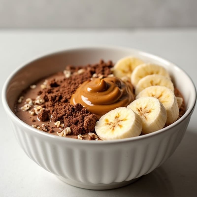 Creamy Peanut Butter Chocolate Protein Power Bowl