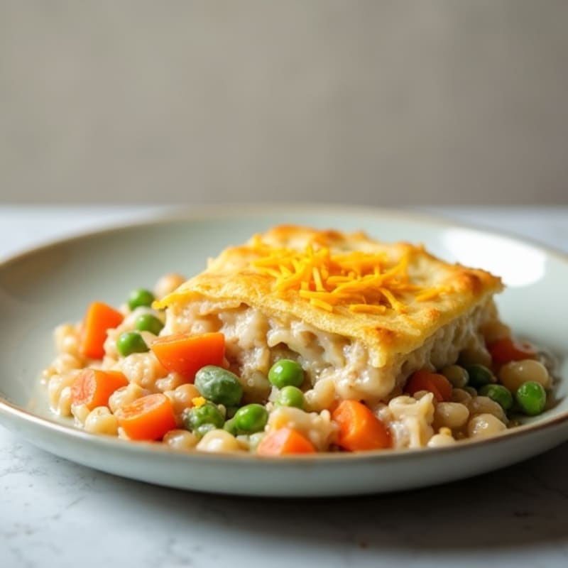 Creamy Turkey and Vegetable Pot Pie Casserole