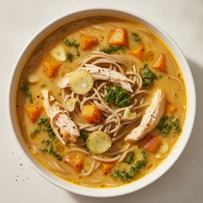 Chicken Pumpkin Noodle Soup