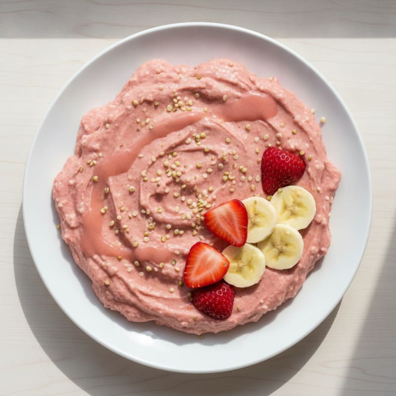 High-Protein Strawberry Banana Bliss Smoothie