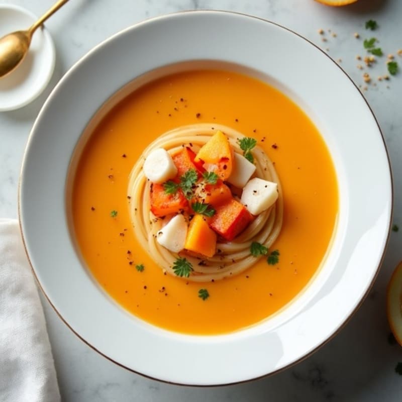 Creamy Lobster and Roasted Butternut Squash Soup