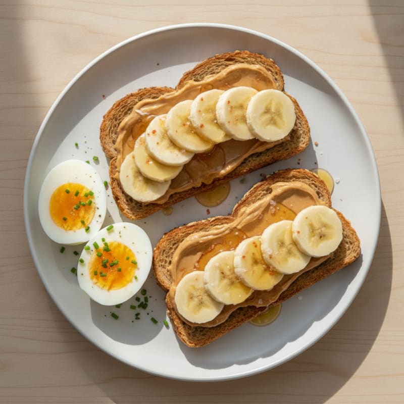 Peanut Butter Banana Greek Yogurt Toast