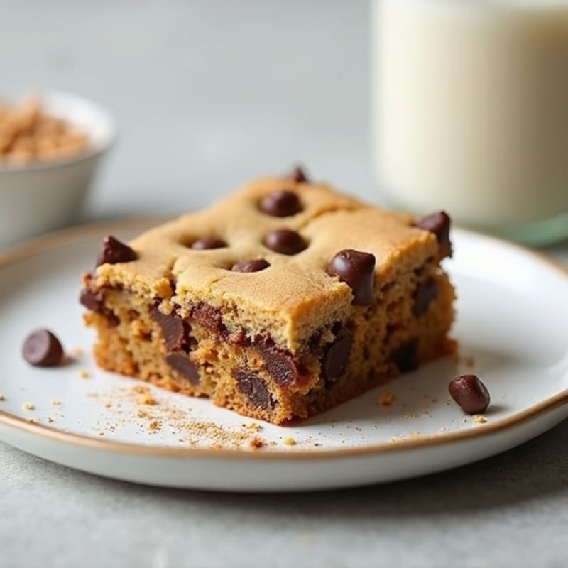 Protein-Packed Almond Flour Chocolate Chip Cookie Cake