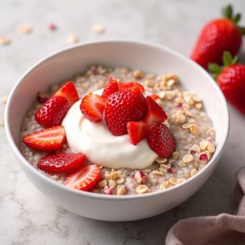 Creamy Strawberry Overnight Oats