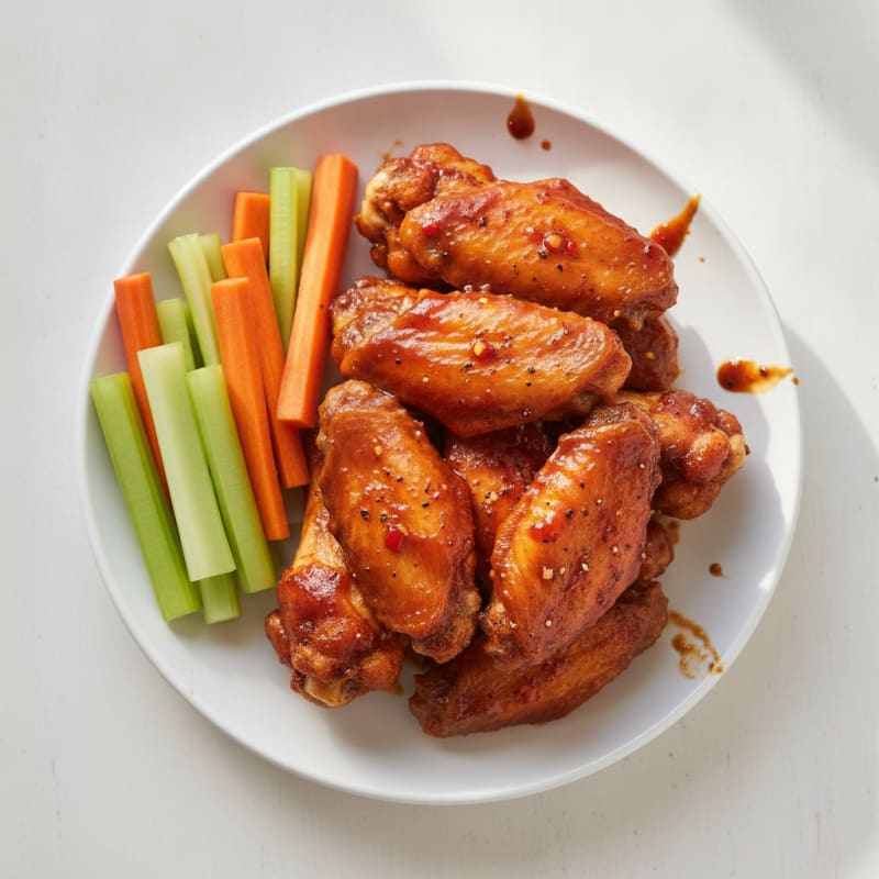 Spicy BBQ Glazed Chicken Wings
