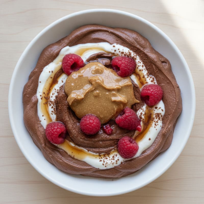 Silky Chocolate Protein Pudding with Greek Yogurt