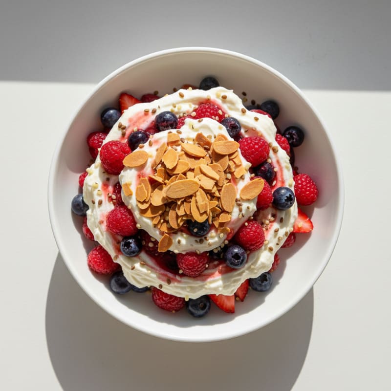 Creamy Greek Yogurt Protein Parfait with Mixed Berries