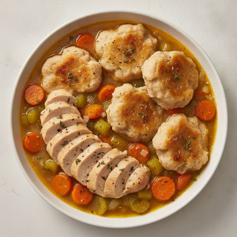 Homestyle Chicken and Herb Dumplings