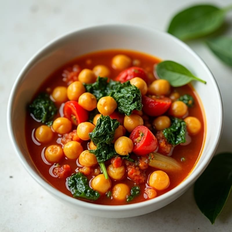 Hearty Spiced Chickpea and Tomato Stew