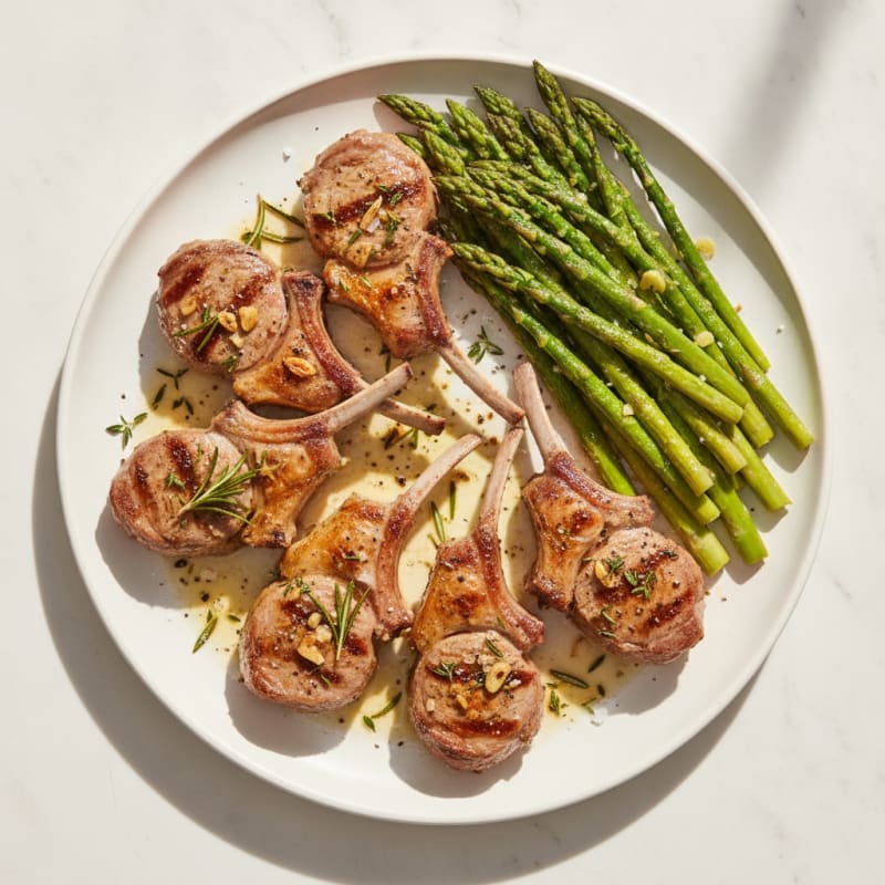 Garlic-Herb Roasted Lamb Chops