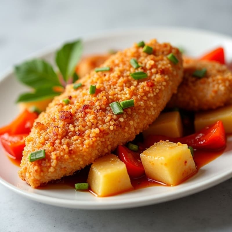 Crispy Baked Sweet and Sour Chicken