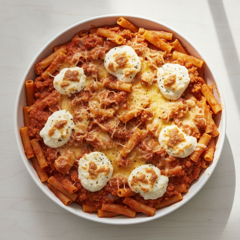 Classic Baked Ziti with Ricotta
