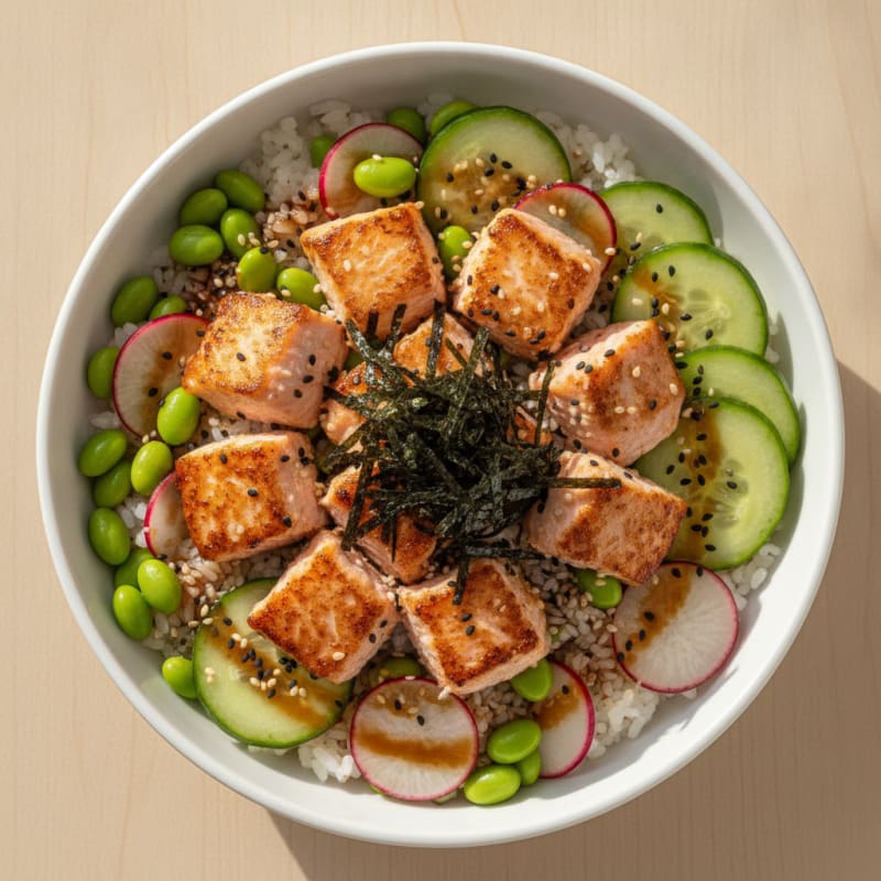 Salmon Sushi Rice Bowl