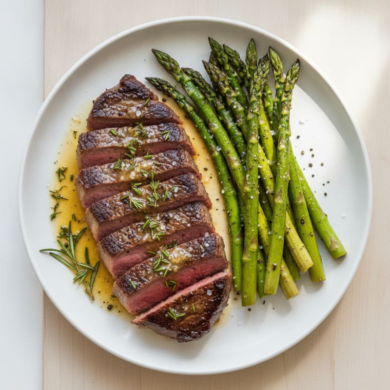 Pan-Seared Steak with Garlic Herb Butter