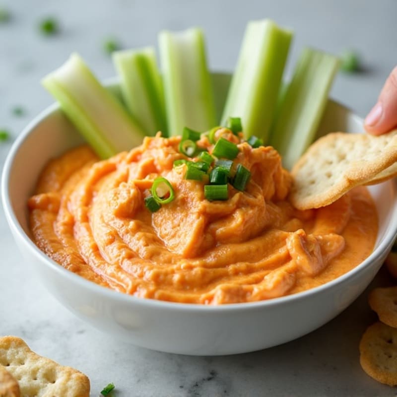 Creamy Buffalo Chicken Dip with Greek Yogurt