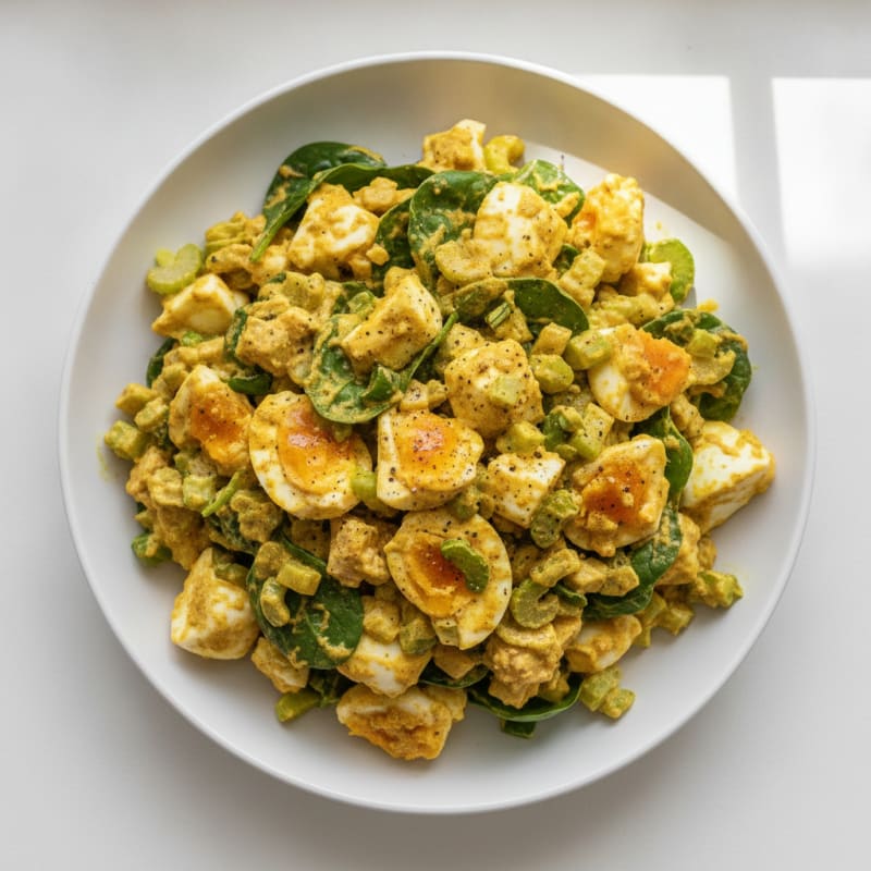 Tangy Curried Egg Salad with Celery