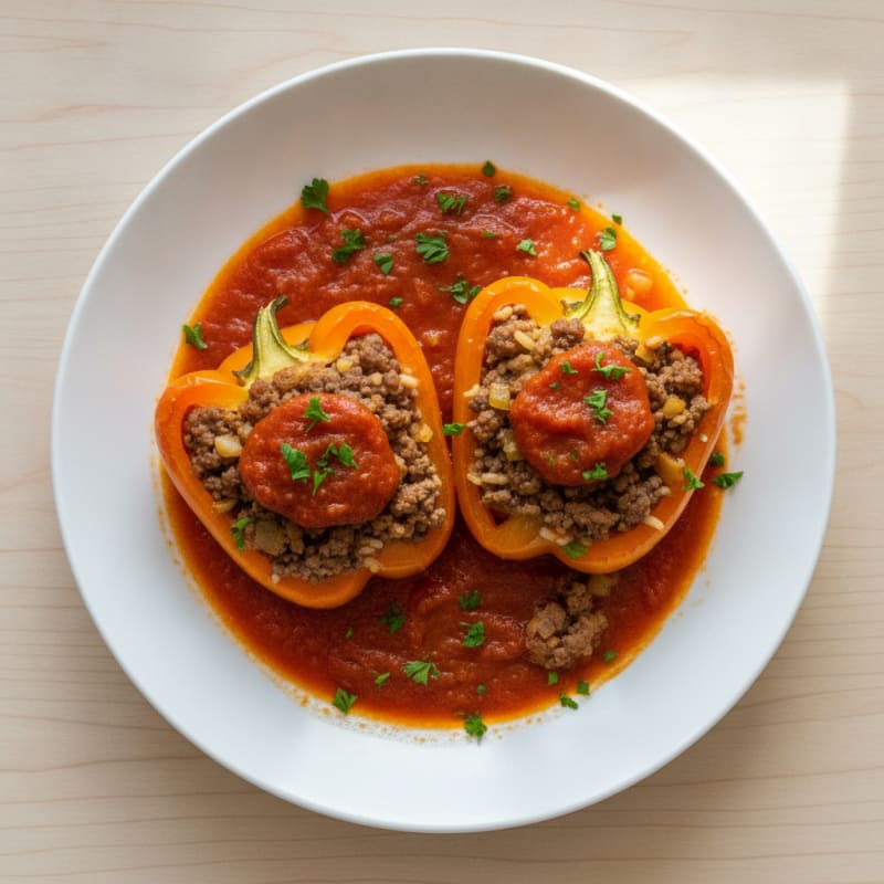 Ground Beef Stuffed Bell Peppers