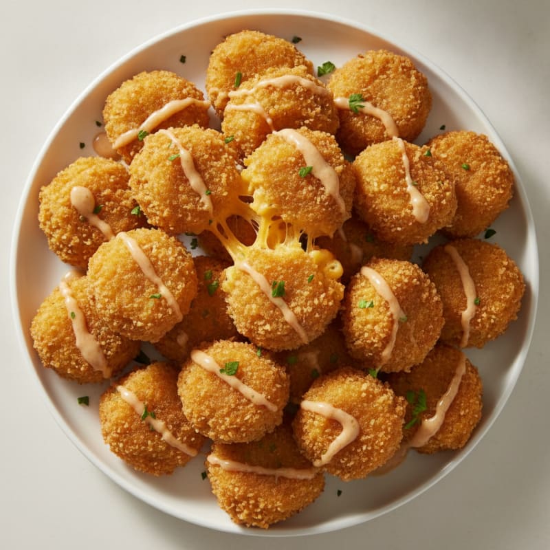 Golden Macaroni and Cheese Bites