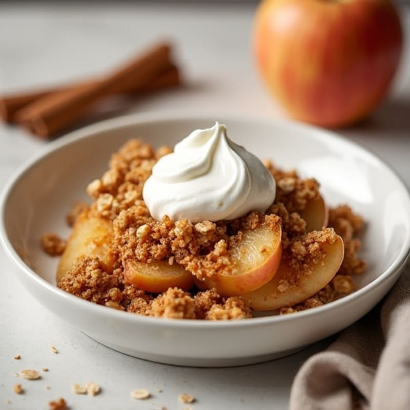 Crispy Apple Cinnamon Crumble