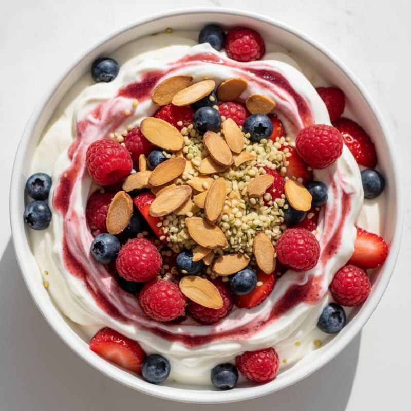 Creamy Greek Yogurt Protein Parfait with Mixed Berries