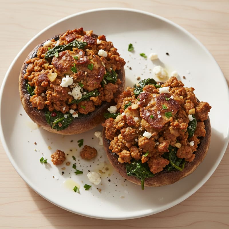 Herb-Stuffed Portobello Mushrooms