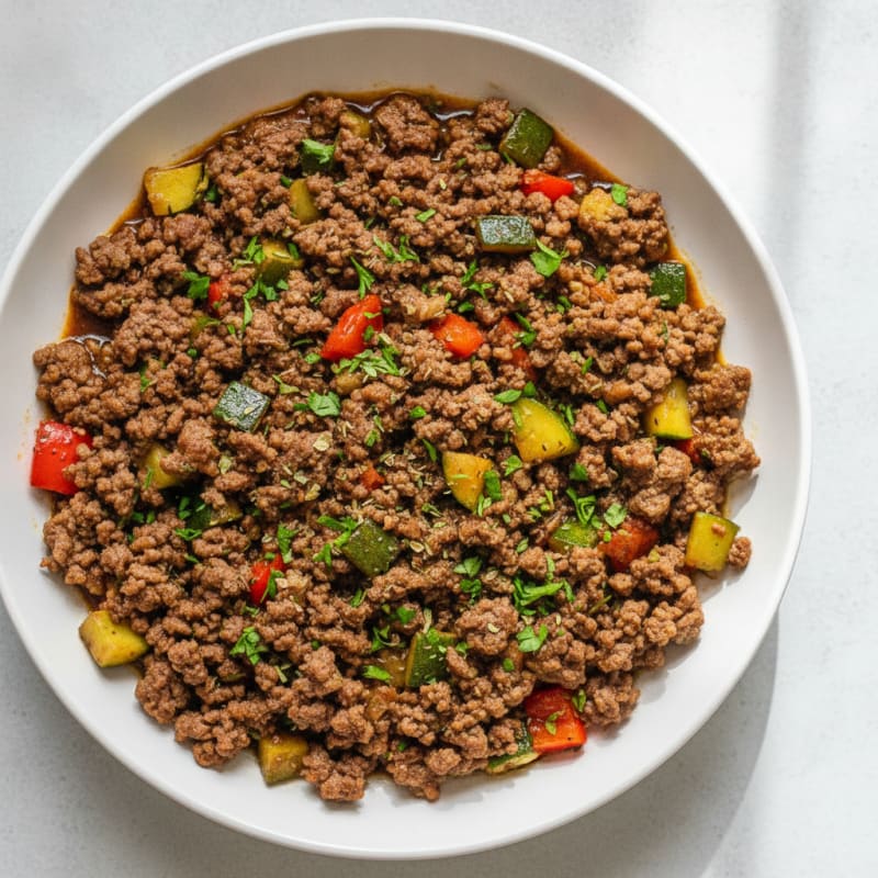 Savory Herb Beef Mince Skillet