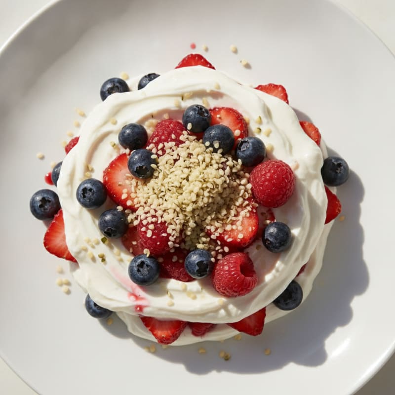 Greek Yogurt Protein Parfait with Mixed Berries