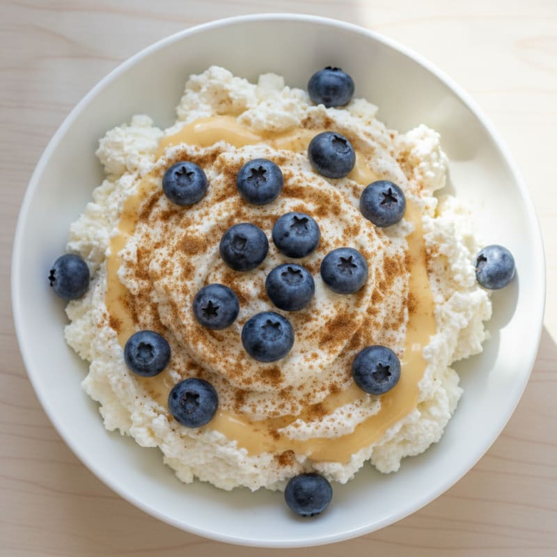 Vanilla-Cinnamon Cottage Cheese Protein Bowl