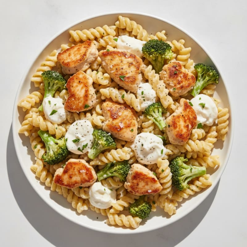 Clean-Eating Chicken and Broccoli Alfredo
