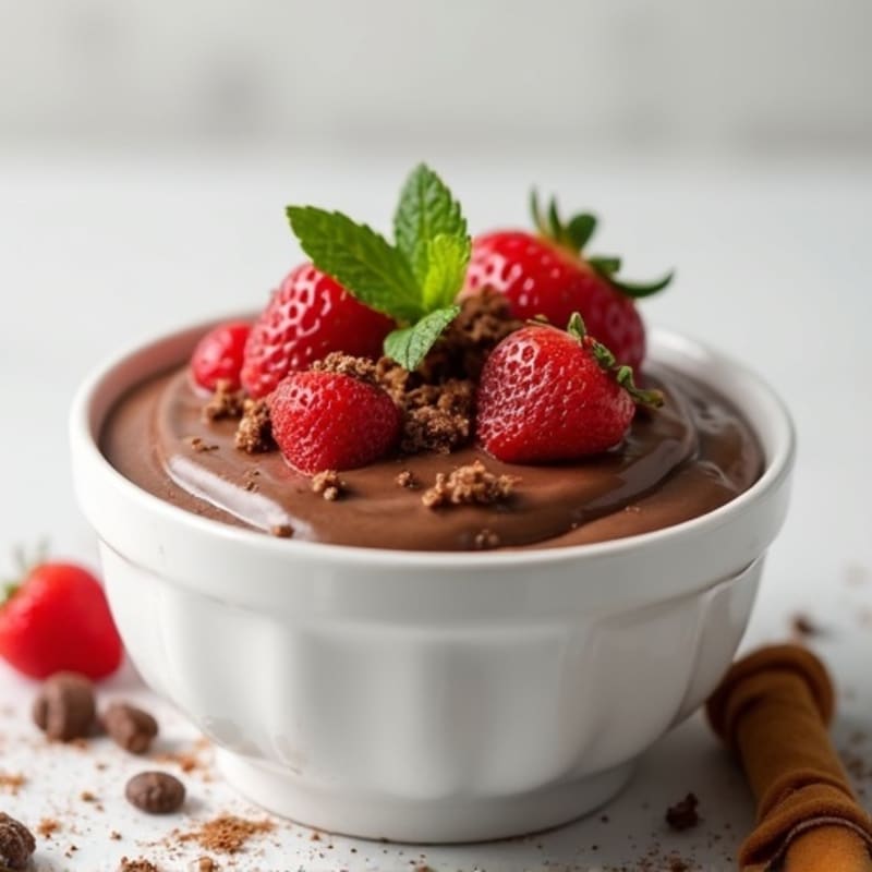 Silky Chocolate Protein Pudding with Greek Yogurt