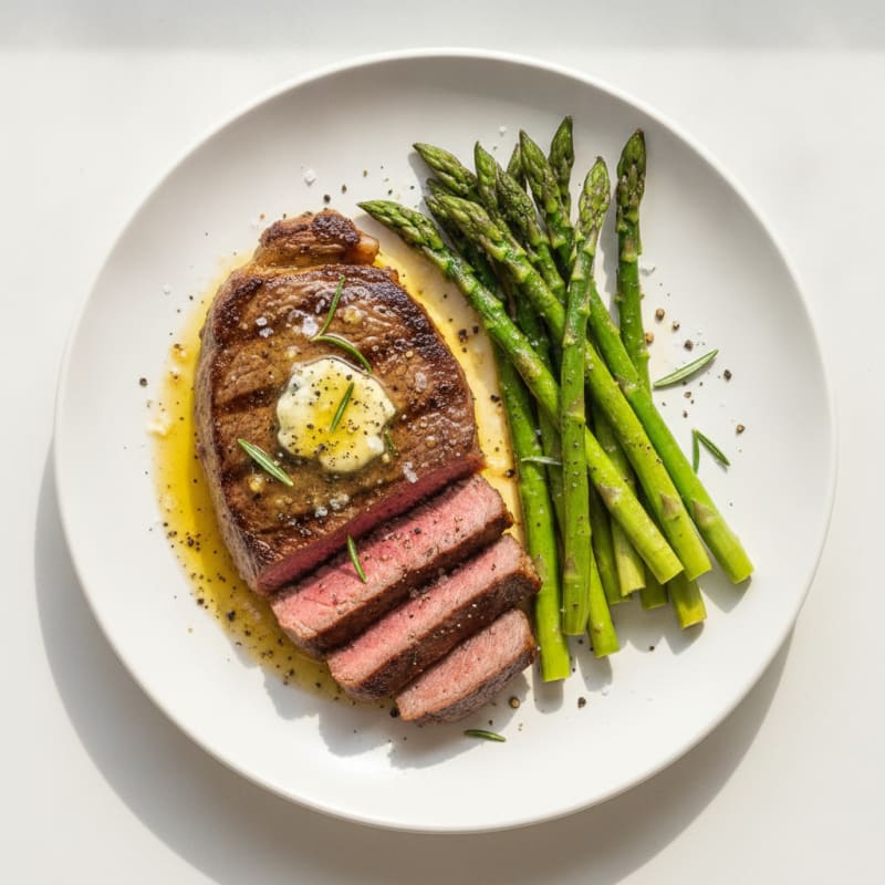 Pan-Seared Steak with Garlic Butter