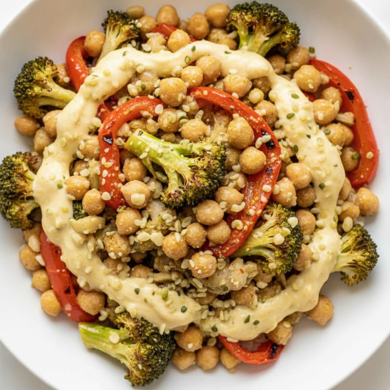 Roasted Vegetable Farro Bowl
