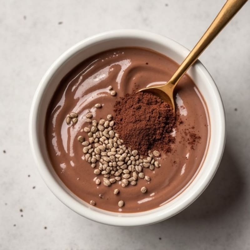 Chocolate Protein Chia Pudding