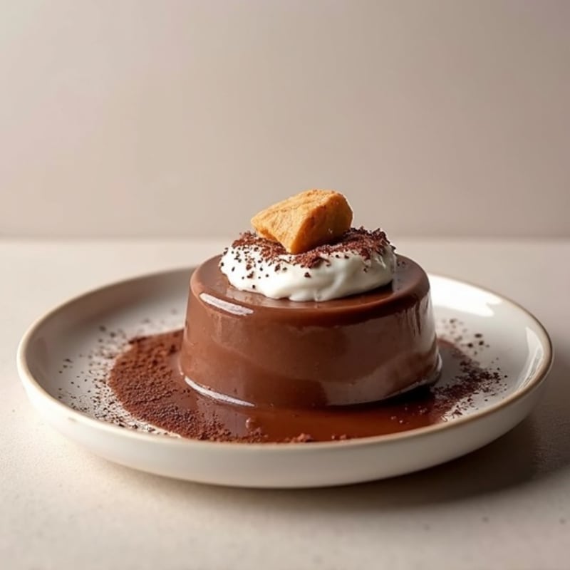 Silky Chocolate Protein Pudding with Egg Whites